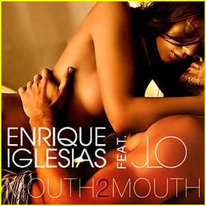 Album cover art for "Mouth to Mouth" by Enrique Iglesias & Jennifer Lopez