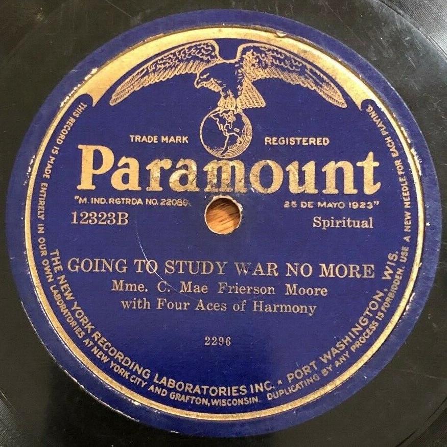 Going To Study War No More by Madame C. Mae Frierson Moore
