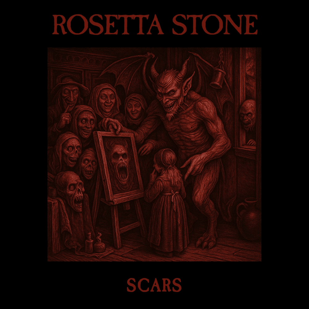 Album cover art for "Scars" by Rosetta Stone