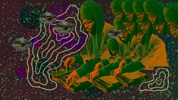 Album cover art for "Flyinglizrds" by Knxwledge