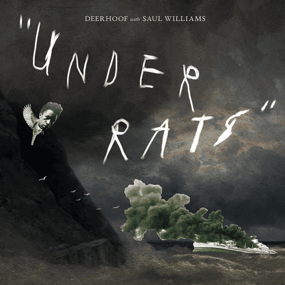 Album cover art for "Under Rats" by Deerhoof & Saul Williams