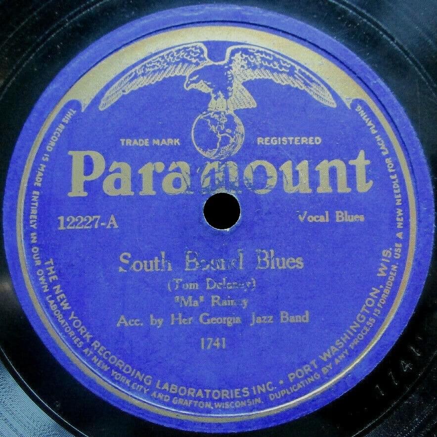 Album cover art for "South Bound Blues" by Ma Rainey