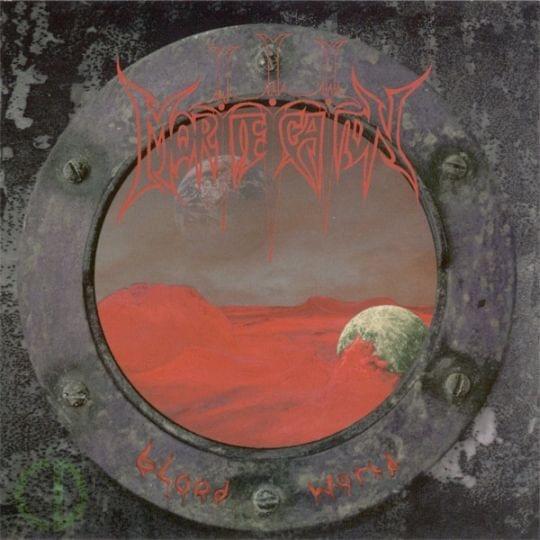 Album cover art for "Live By The Sword" by Mortification