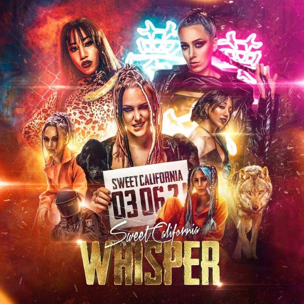 Album cover art for "Whisper" by Sweet California