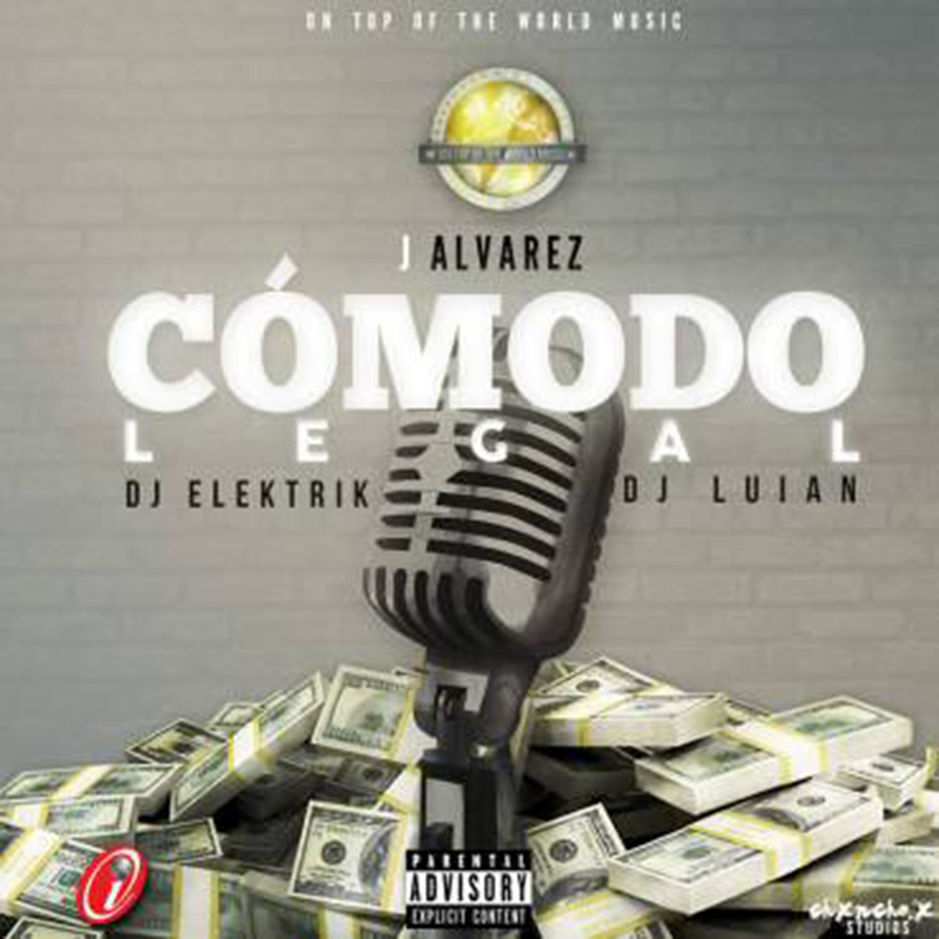 Album cover art for "Cómodo Legal" by J Álvarez