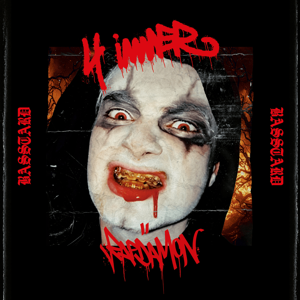 Album cover art for "4 IMMER RAPDÄMON" by Basstard