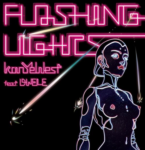 Album cover art for "Flashing Lights" by Kanye West & Dwele