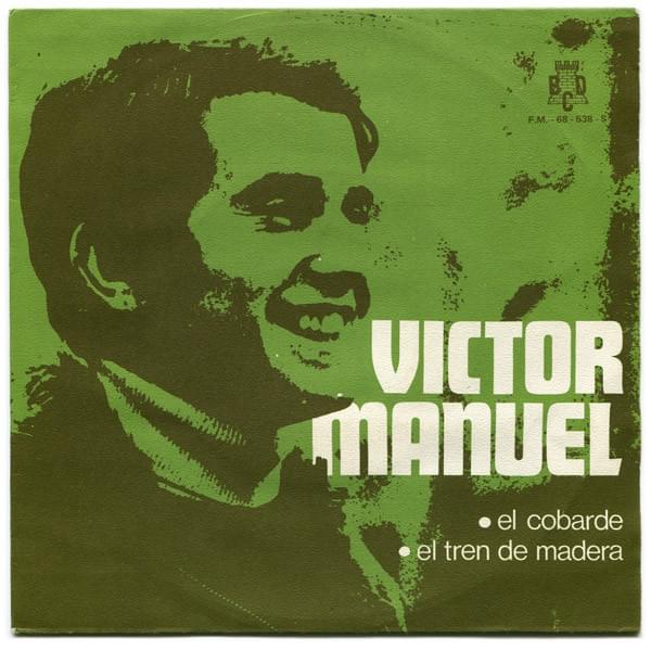 Album cover art for "El cobarde" by Víctor Manuel