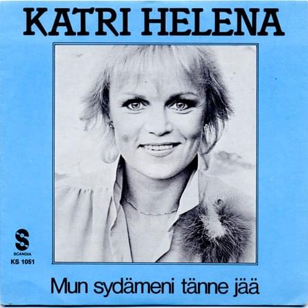 Album cover art for "Mun sydämeni tänne jää" by Katri Helena