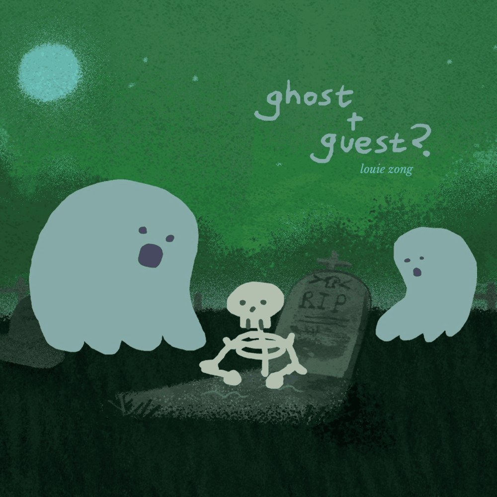 Album cover art for "Ghost + Guest" by Louie Zong