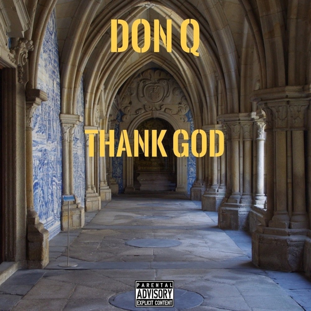 Album cover art for "Thank God" by Don Q