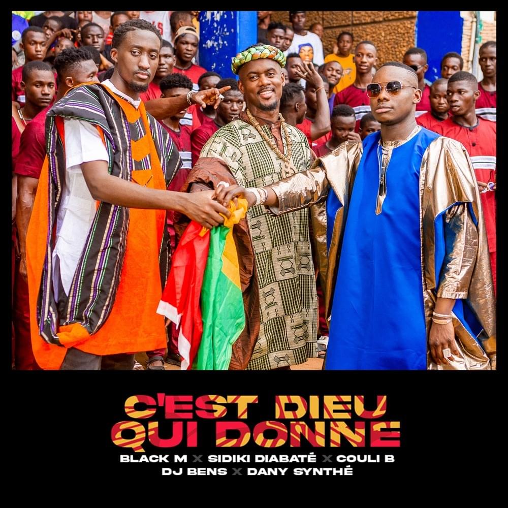 Album cover art for "C’est dieu qui donne" by Black M