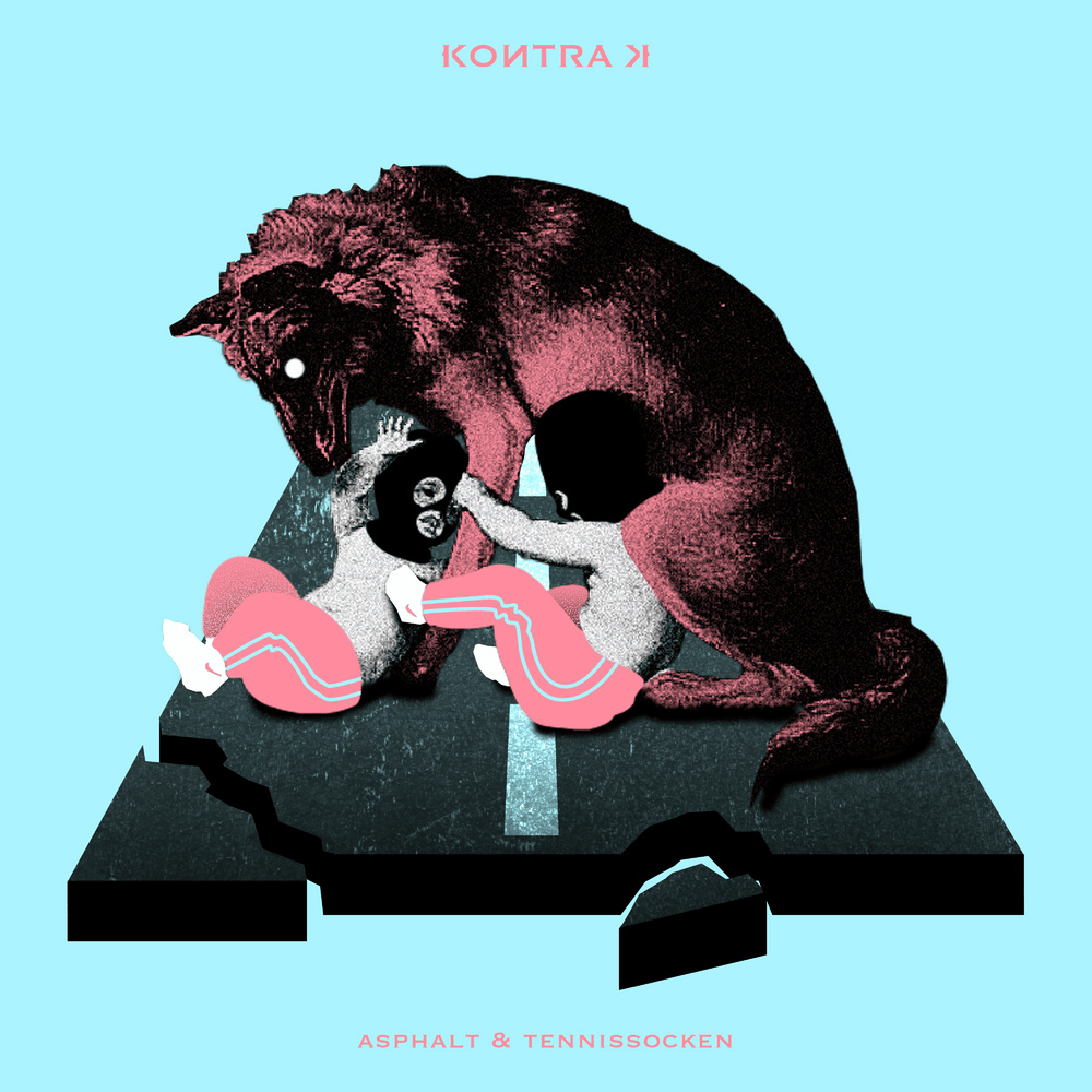 Album cover art for "Asphalt & Tennissocken" by Kontra K