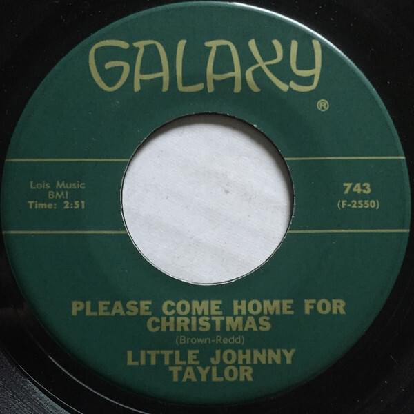 Album cover art for "Please Come Home For Christmas" by Little Johnny Taylor