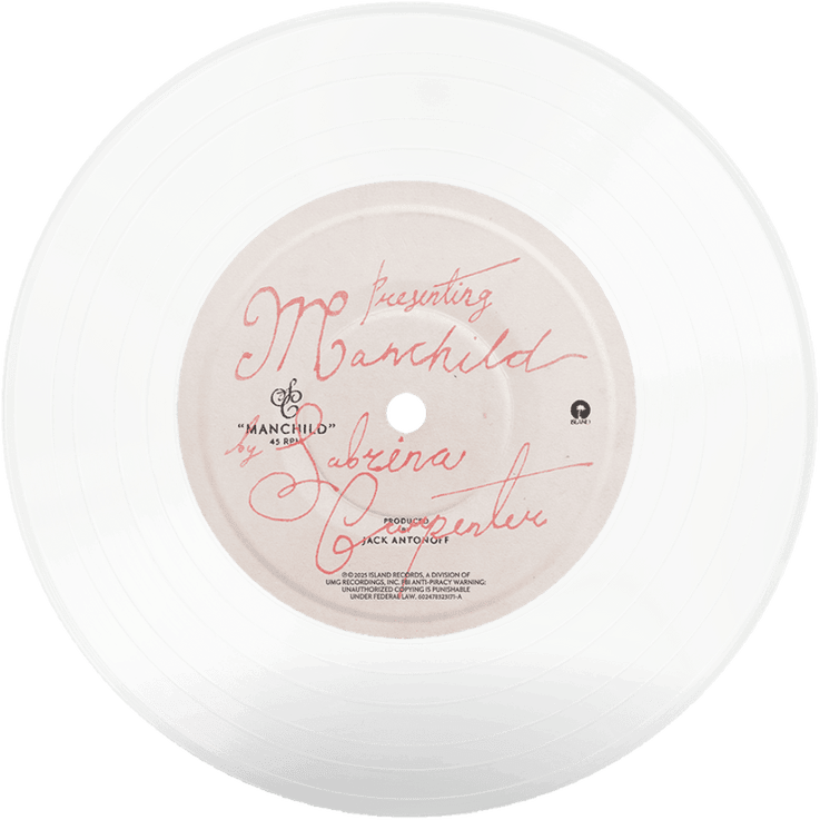 Cover image for Sabrina Carpenter - Manchild (7" Vinyl) (Nederlandse Vertaling)
