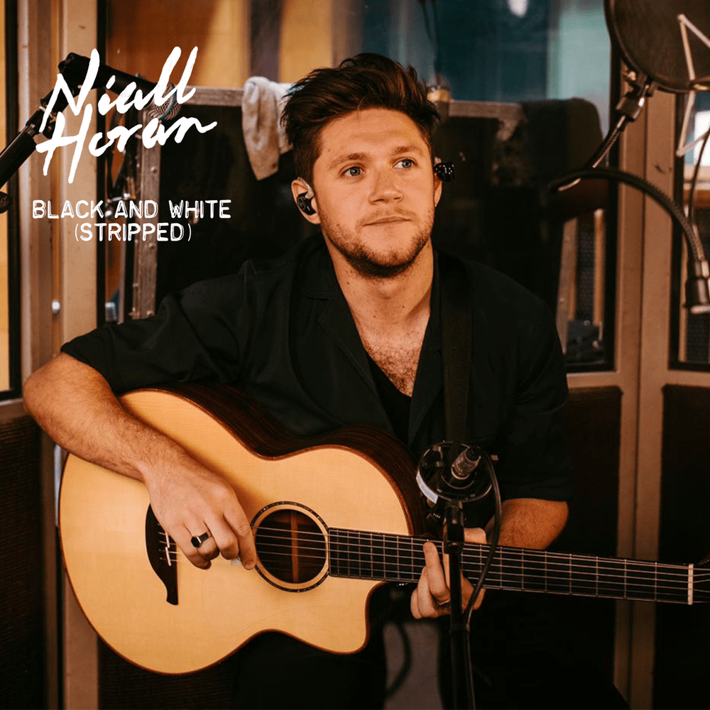 Album cover art for "Black and White (Stripped)" by Niall Horan