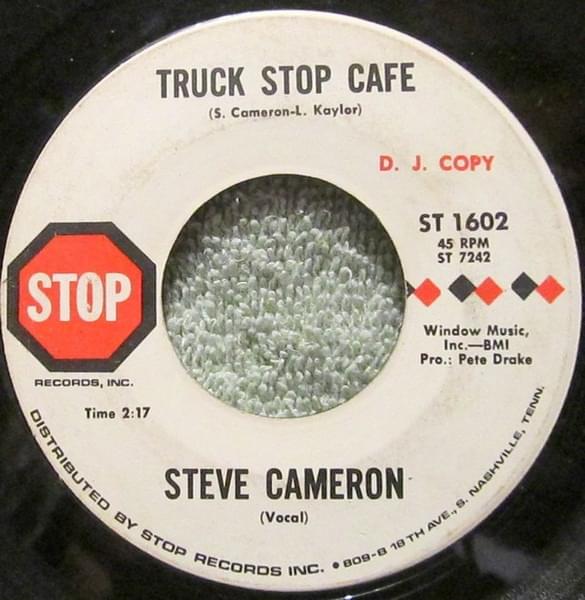 Album cover art for "Truck Stop Cafe" by Steve Cameron (1970s)