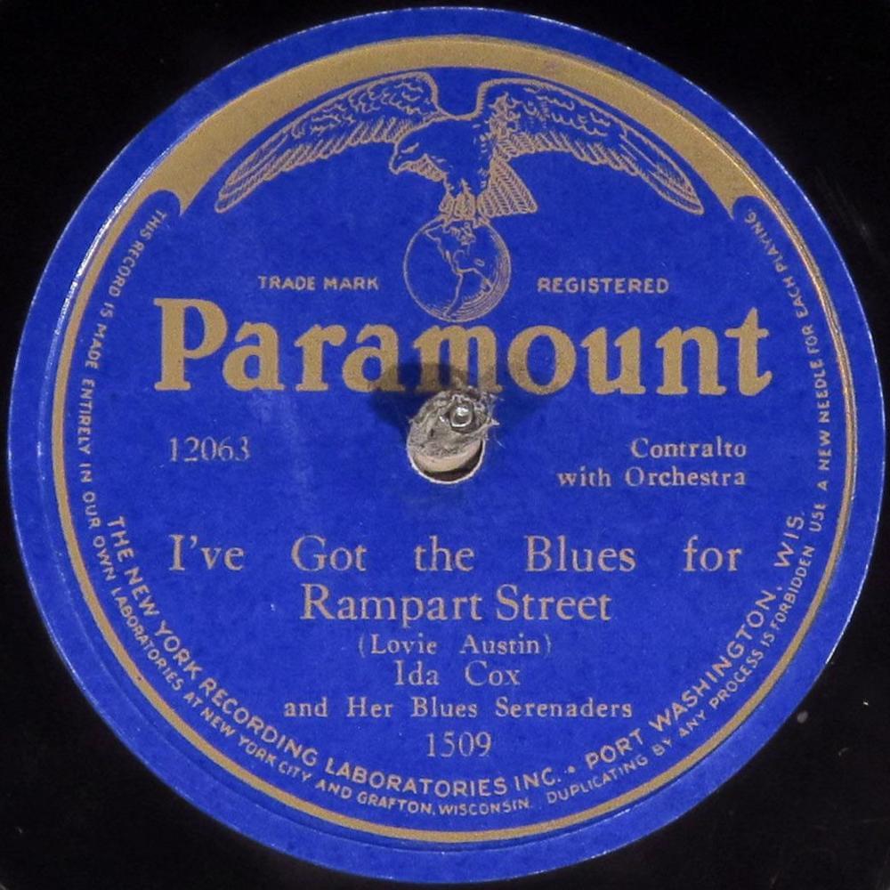 Album cover art for "I’ve Got The Blues For Rampart Street" by Ida Cox
