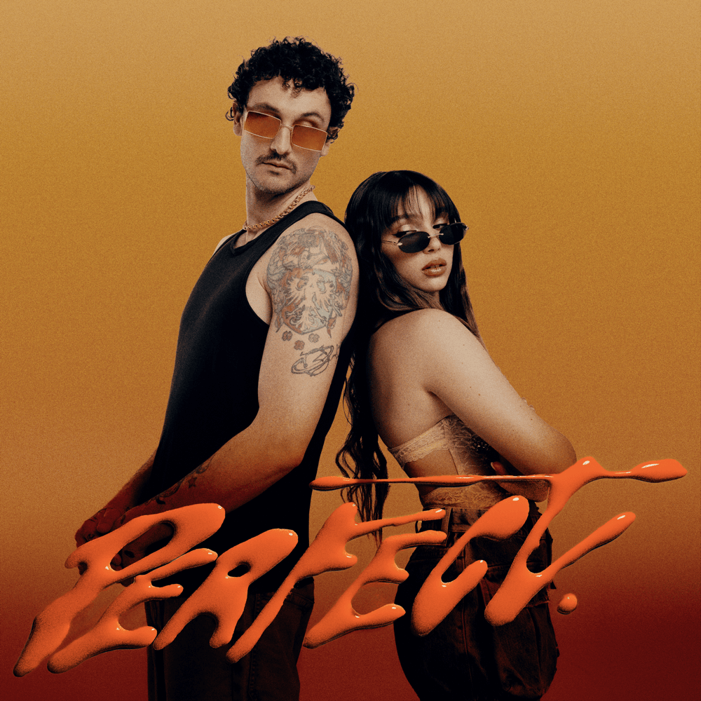 Album cover art for "PERFECT" by Carl Brave & Sarah Toscano