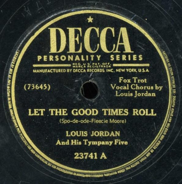 Album cover art for "Let the Good Times Roll" by Louis Jordan