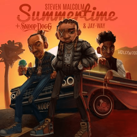 Album cover art for "Summertime (Remix)" by Steven Malcolm & Jay-Way & Snoop Dogg