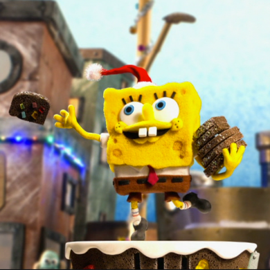 Album cover art for "Hot Fruitcake" by SpongeBob SquarePants