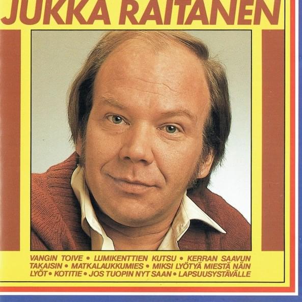 Album cover art for "Vangin toive" by Jukka Raitanen