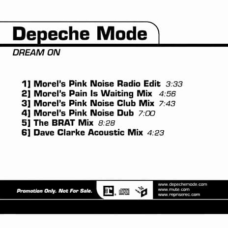 Album cover art for "Dream On (The BRAT Mix)" by Depeche Mode