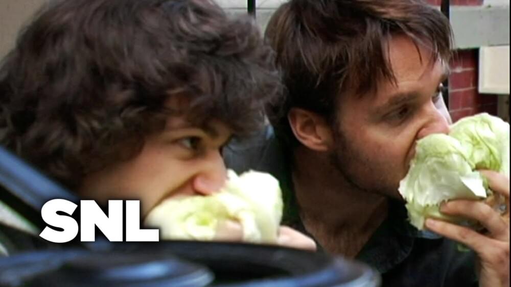 Album cover art for "Lettuce" by Saturday Night Live & Andy Samberg & Will Forte