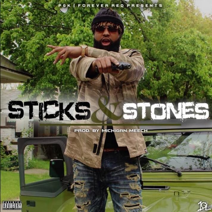 Album cover art for "Sticks & Stones" by Sada Baby
