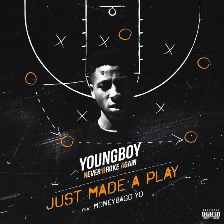 Album cover art for "Just Made a Play" by YoungBoy Never Broke Again & Moneybagg Yo