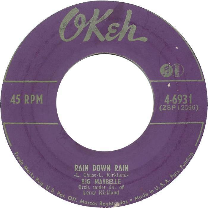 Album cover art for "Rain Down Rain" by Big Maybelle