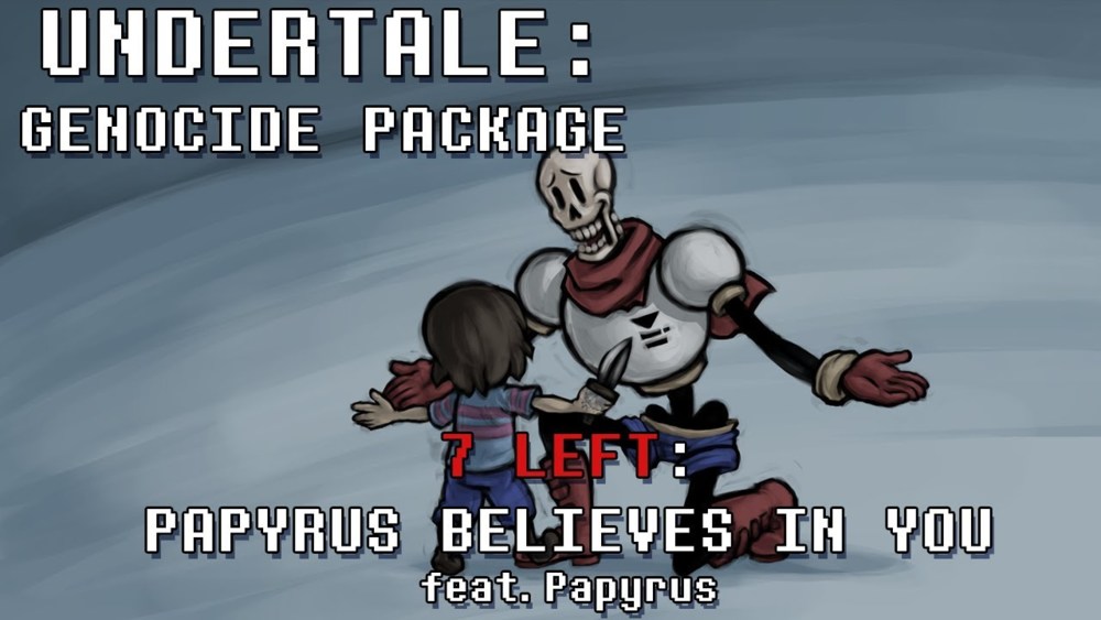 Album cover art for "Papyrus Believes In You" by Man on the Internet & Darby Cupit