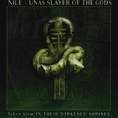 Album cover art for "Unas Slayer of the Gods" by Nile