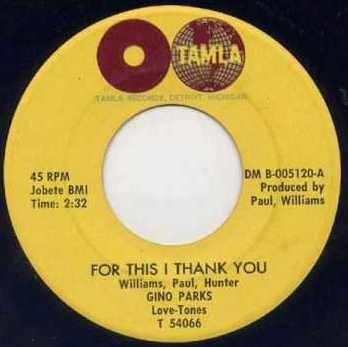 For This I Thank You by Gino Parks