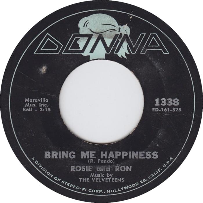 Album cover art for "Bring Me Happiness" by Rosie & Ron