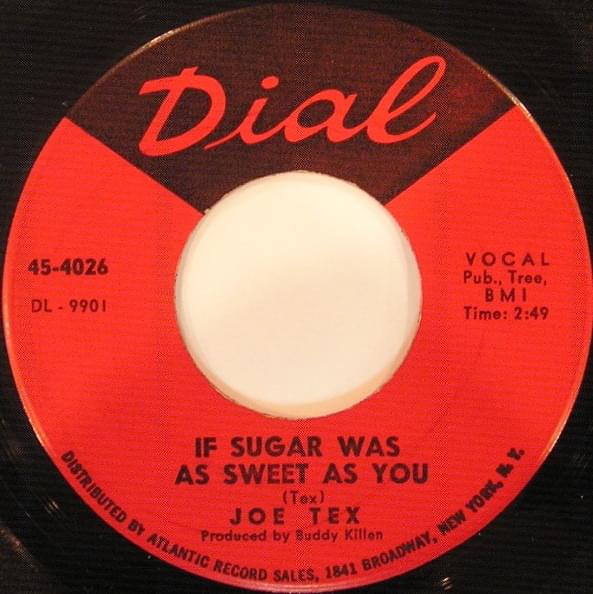 Album cover art for "If Sugar Was As Sweet As You" by Joe Tex