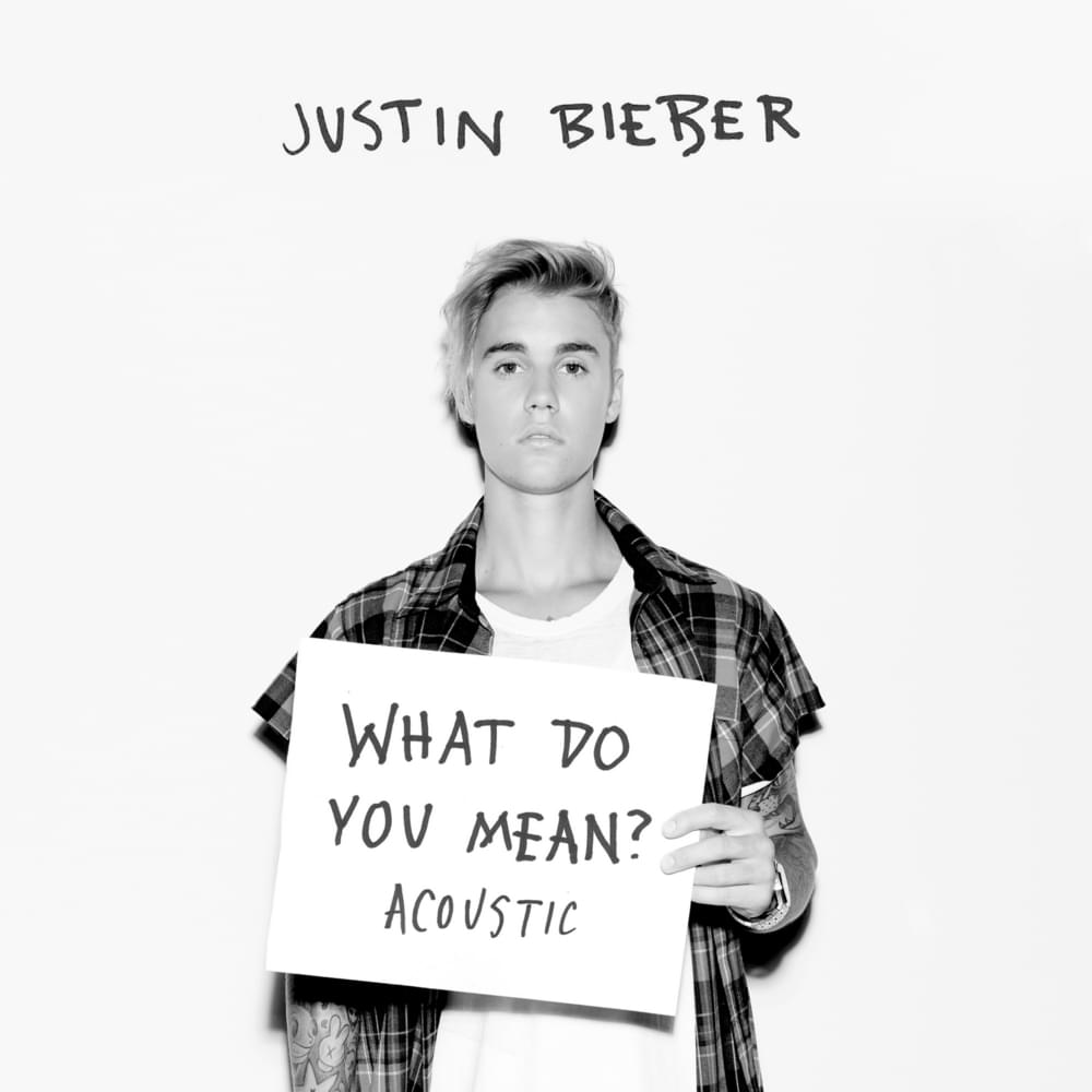 Album cover art for "What Do You Mean? (Acoustic Version)" by Justin Bieber