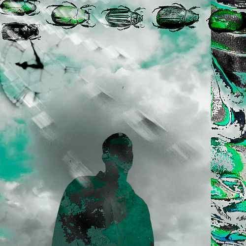 Album cover art for "Verde Esmeralda & Cinza Granito" by Victor Xamã