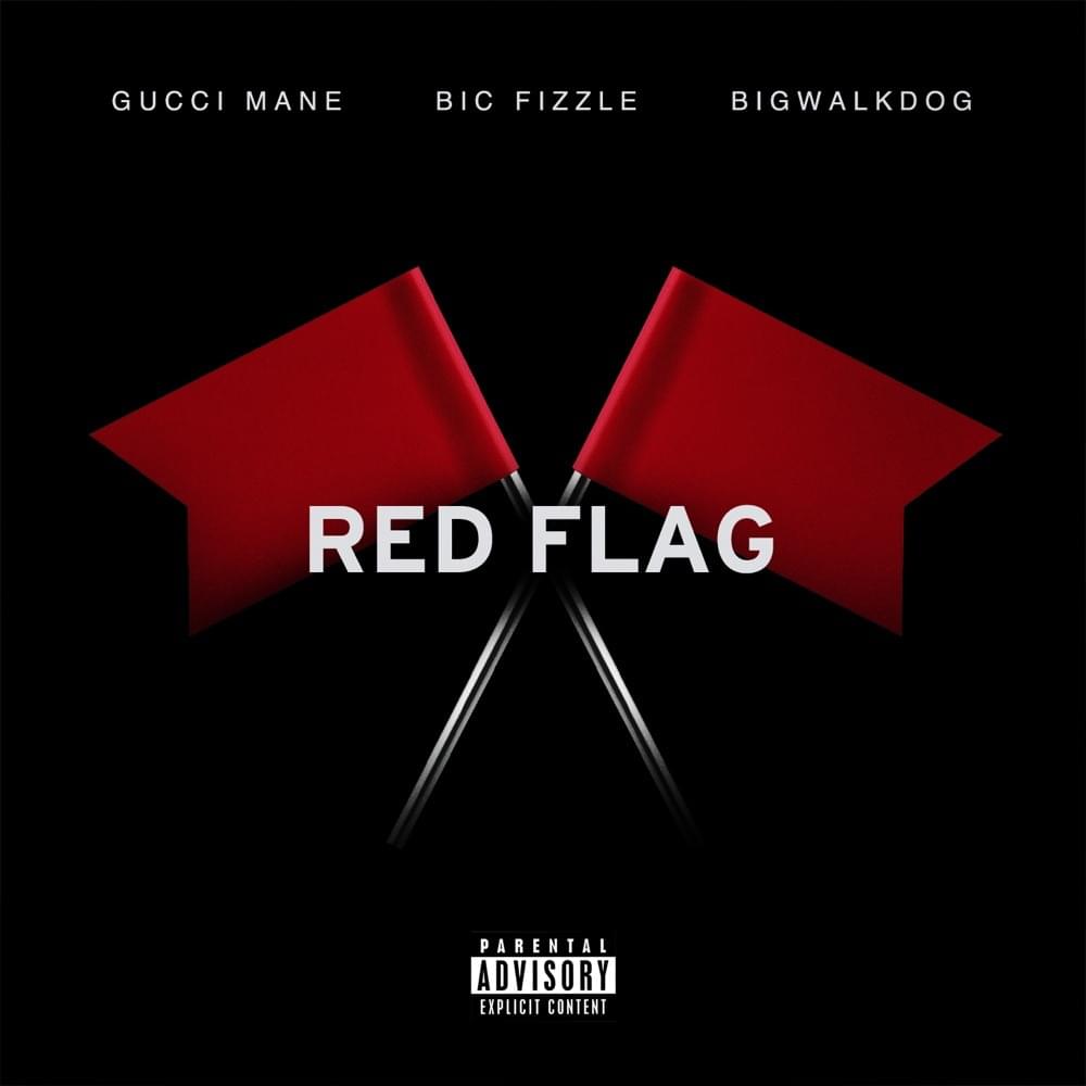 Album cover art for "Red Flag" by Gucci Mane