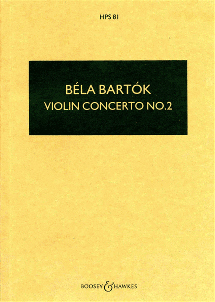 Album cover art for "Violin Concerto No. 2" by Béla Bartók