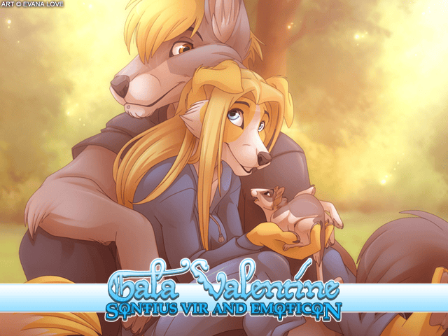 Album cover art for "Gala Valentine" by Renard