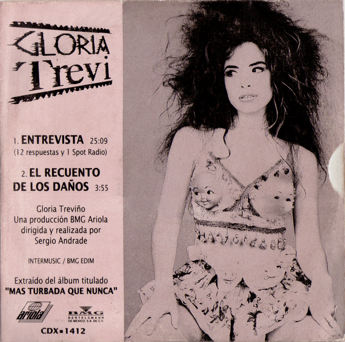Album cover art for "El Recuento De Los Daños" by Gloria Trevi