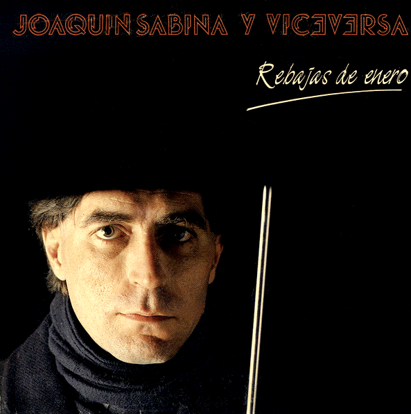 Album cover art for "Rebajas de enero" by Joaquín Sabina