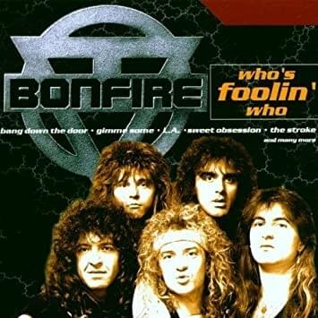 Album cover art for "Never Surrender" by Bonfire