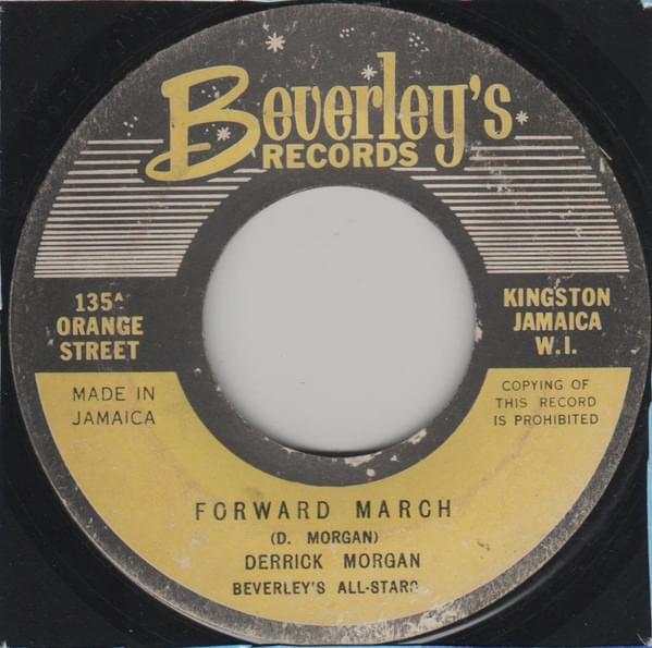 Album cover art for "Forward March" by Derrick Morgan