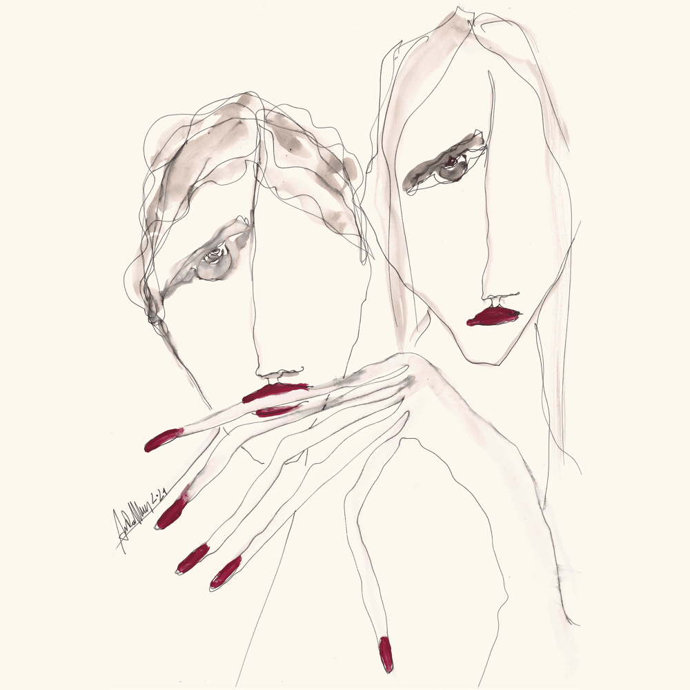 Album cover art for "malumore francese" by Michele Bravi & Carla Bruni