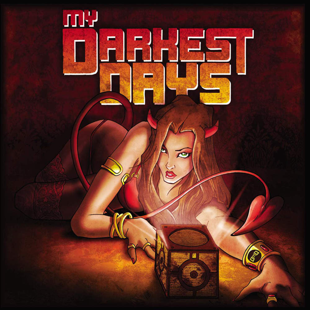 Album cover art for "Porn Star Dancing" by My Darkest Days & Zakk Wylde & Ludacris