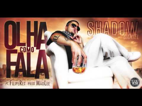 Album cover art for "Olha Como Fala" by Daniel Shadow & Filipe Ret