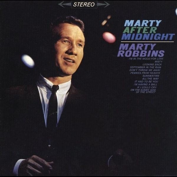 Album cover art for "September In the Rain" by Marty Robbins